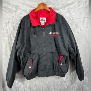 Snap-on Racing Choko Motorsports Black Red Embroidered Jacket Mens Size XL coat
